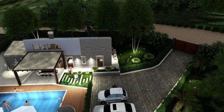 Newly built detached villa with a breathtaking view