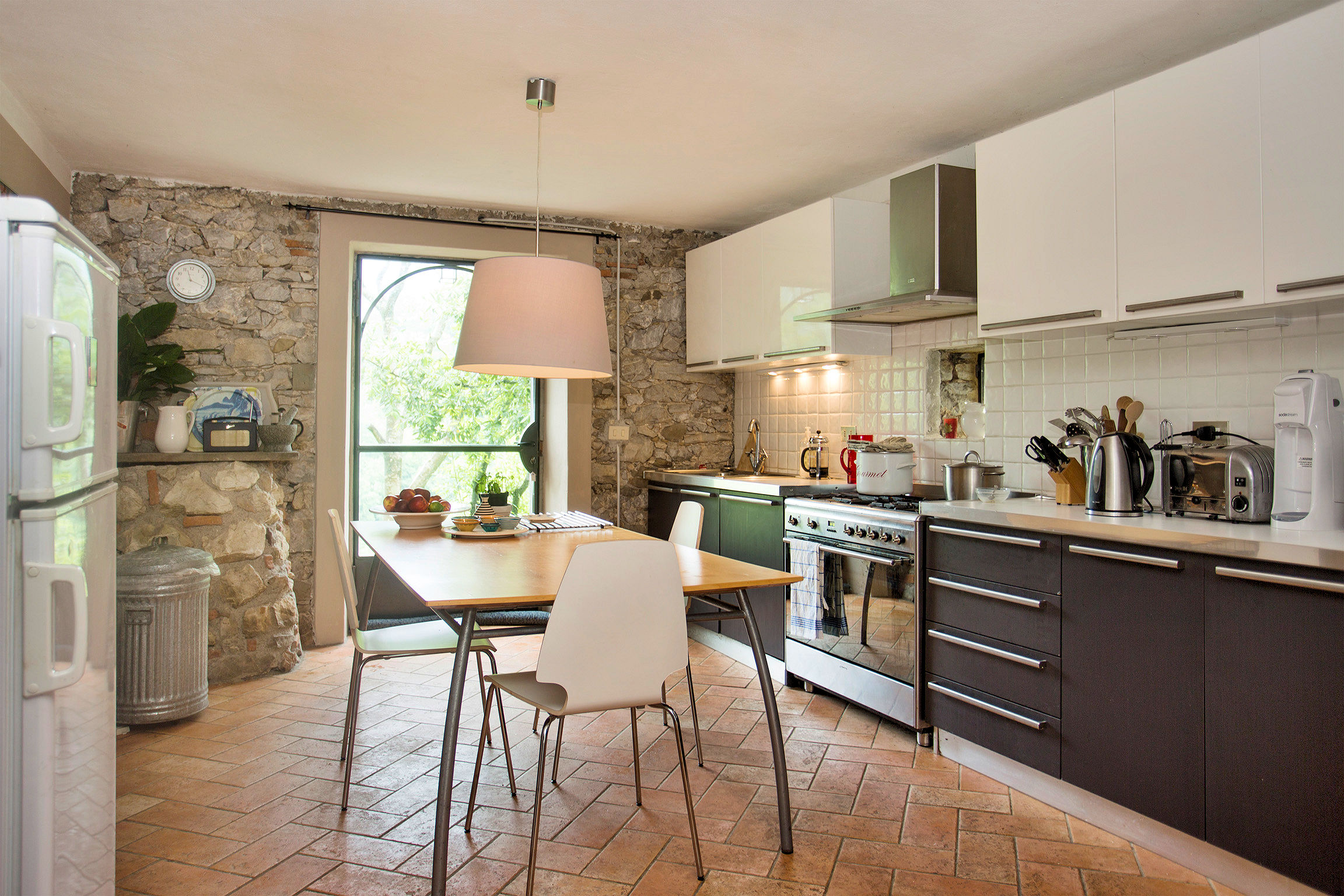 Ancient village with panoramic view of Pescaglia