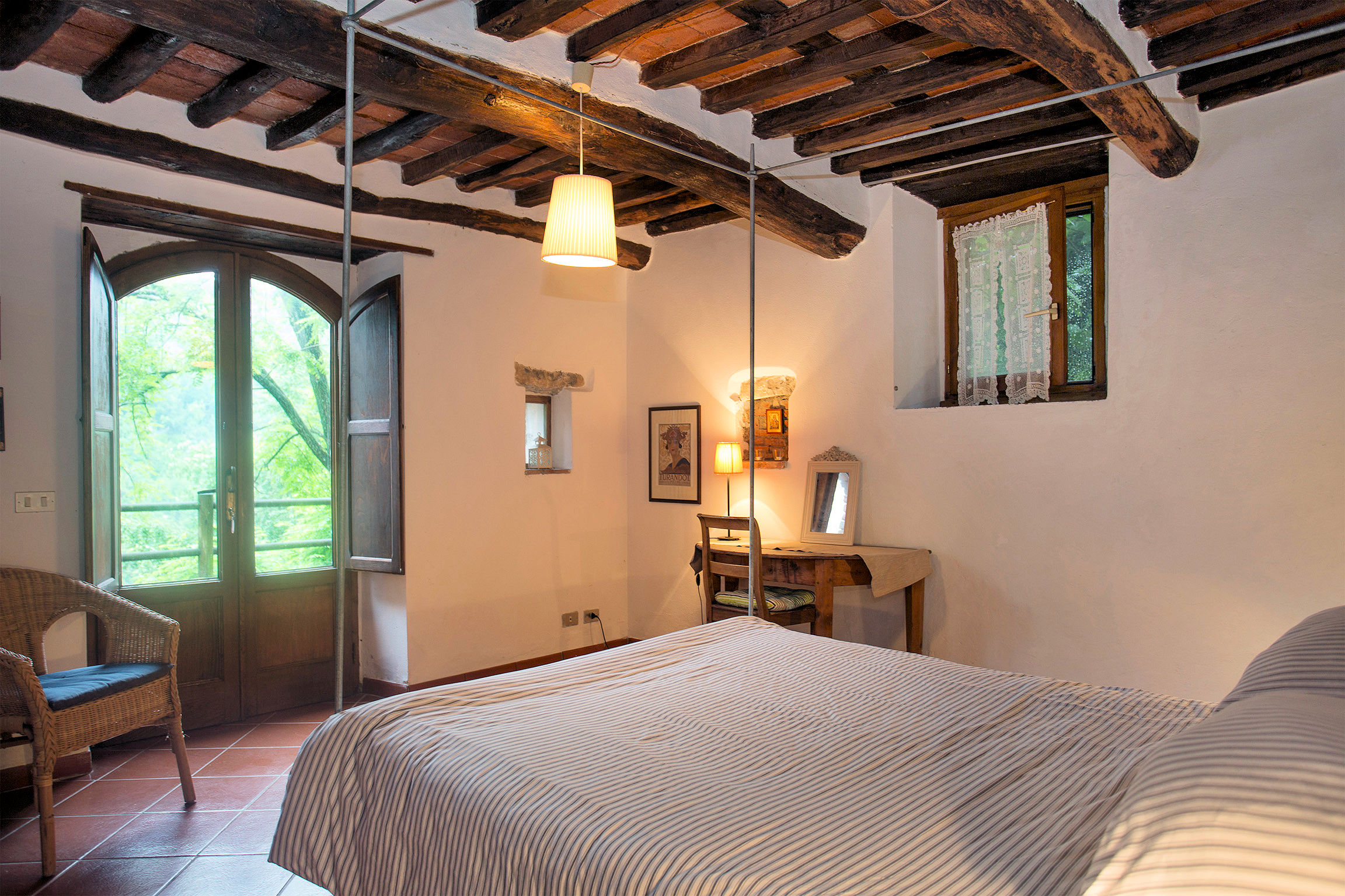 Ancient village with panoramic view of Pescaglia