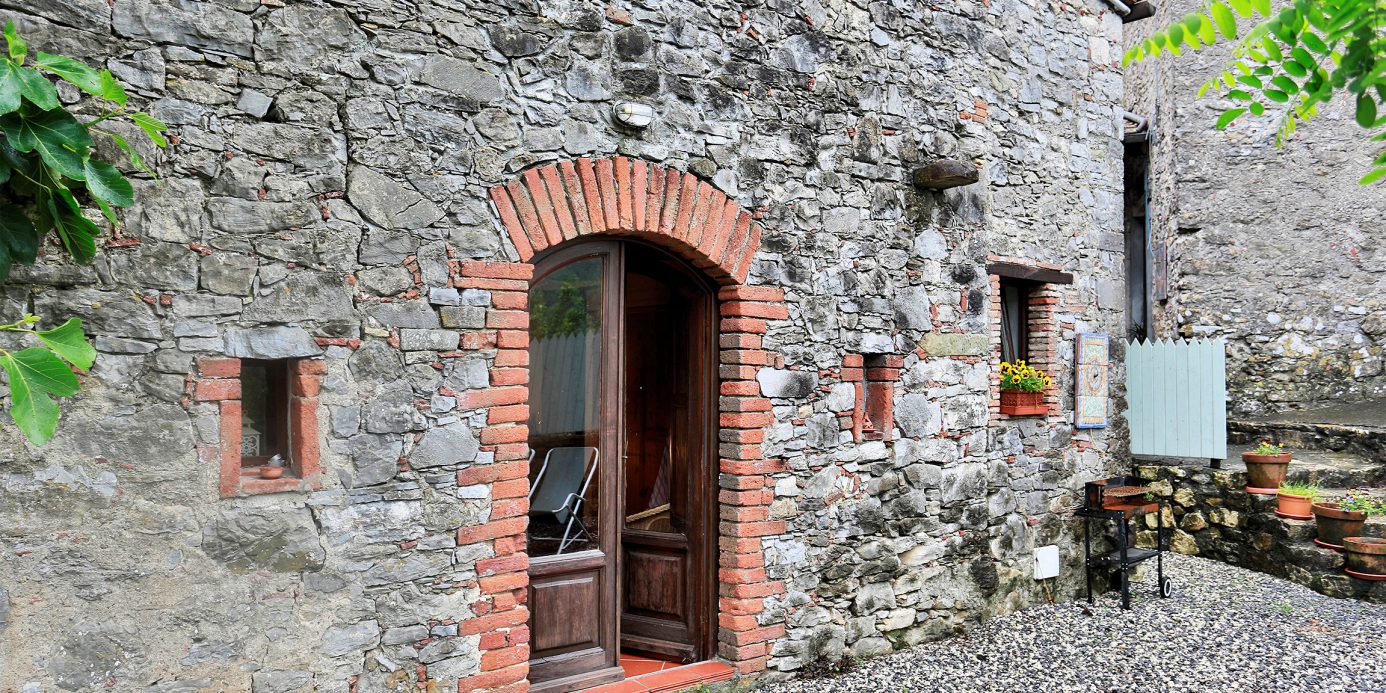 Ancient village with panoramic view of Pescaglia