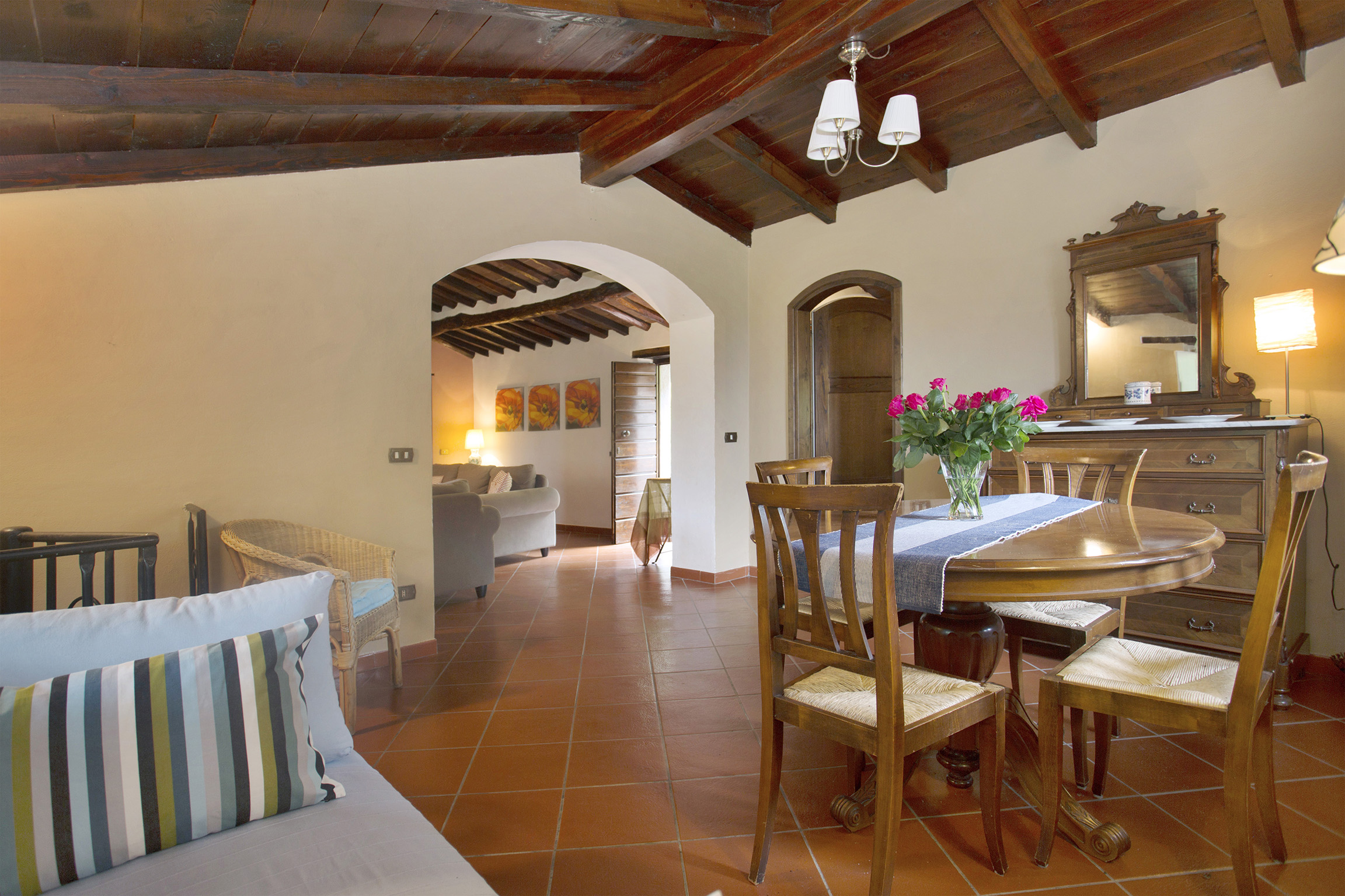 Ancient village with panoramic view of Pescaglia