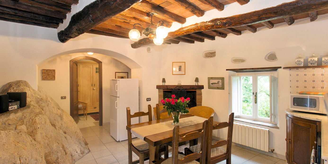 Ancient village with panoramic view of Pescaglia