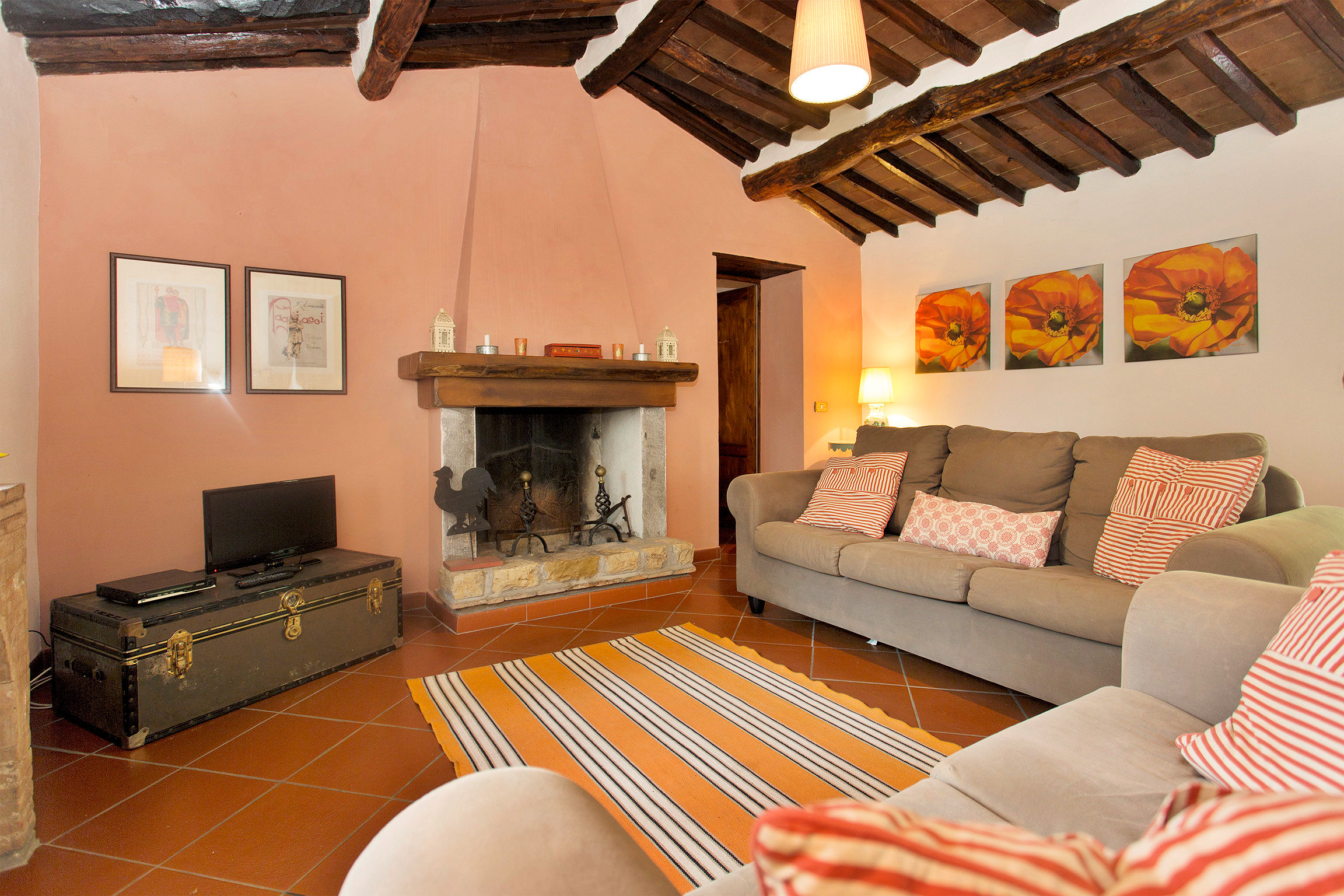 Ancient village with panoramic view of Pescaglia