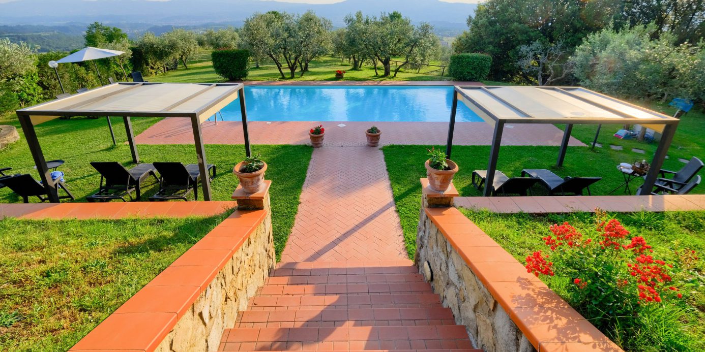 Tuscan style farmhouse with swimming pool park and outbuilding in the panoramic Reggello area