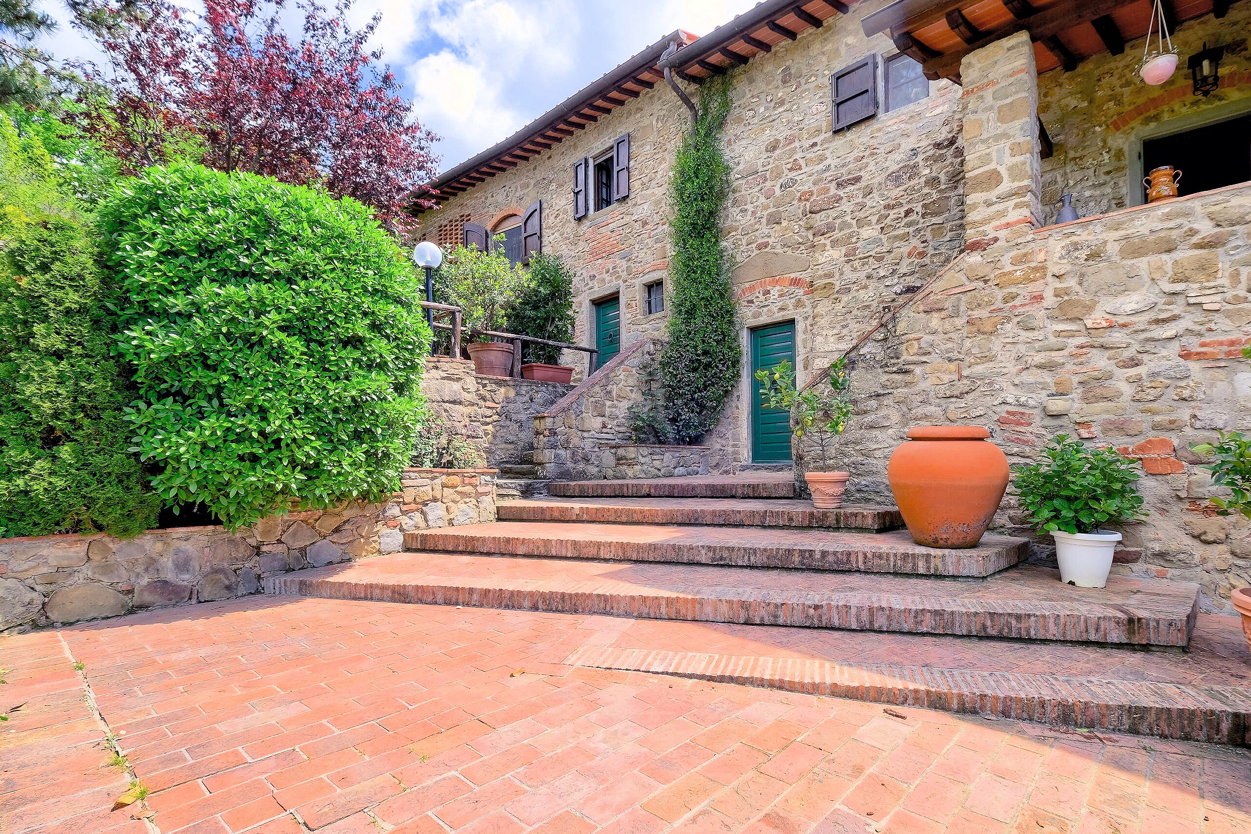 Tuscan style farmhouse with swimming pool park and outbuilding in the panoramic Reggello area