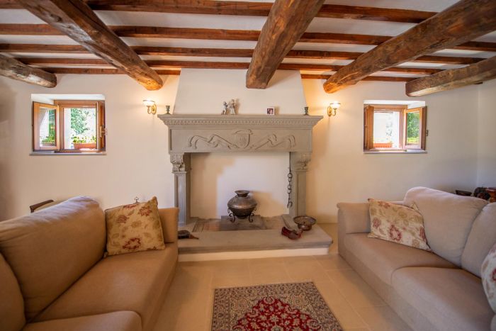 Luxury Restored Stone Farmhouse in Tuscany on 27 acres