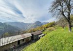 Detached house with land and stone farmhouse.