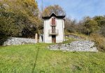 Detached house with land and stone farmhouse.