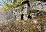 Detached house with land and stone farmhouse.