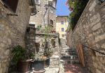 Beautiful stone house for sale in Veroli, Lazio region. Two homes for the price of one, renovated and partially furnished.