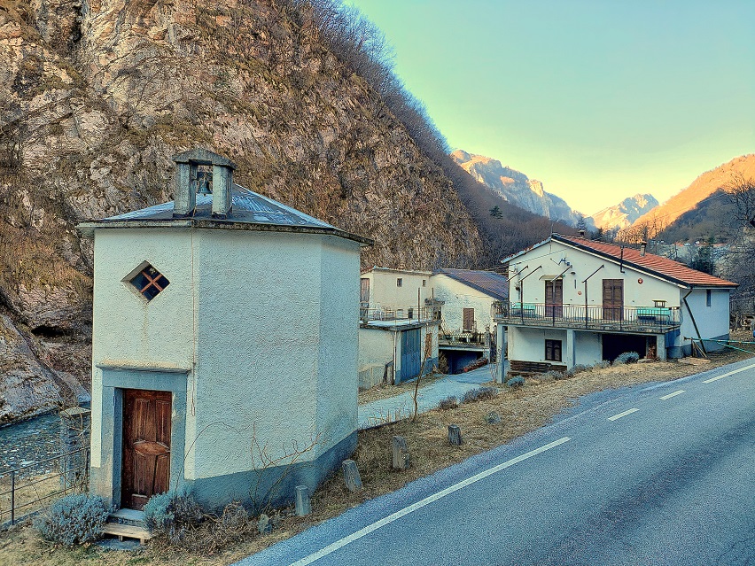 Small village with little church