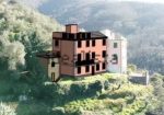 Rustic house with approved renovation project into three apartments in Cogorno, Lavagna