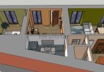Rustic house with approved renovation project into three apartments in Cogorno, Lavagna
