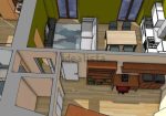 Rustic house with approved renovation project into three apartments in Cogorno, Lavagna