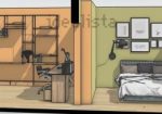 Rustic house with approved renovation project into three apartments in Cogorno, Lavagna