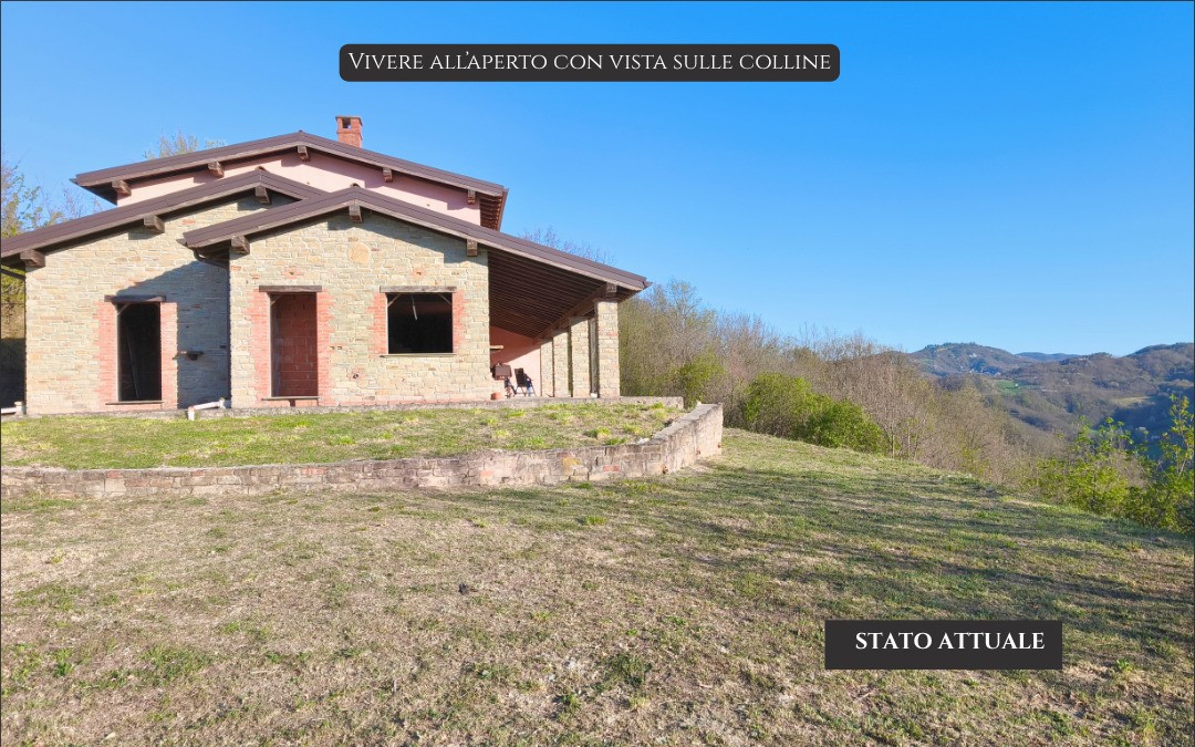 Panoramic Villa in Monferrato with Over 2 Hectares of Private Land – Rare Opportunity to Complete and Customize