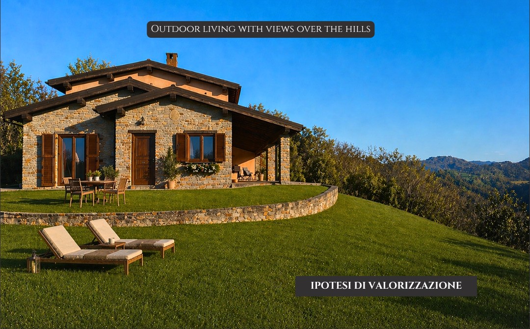 Panoramic Villa in Monferrato with Over 2 Hectares of Private Land – Rare Opportunity to Complete and Customize