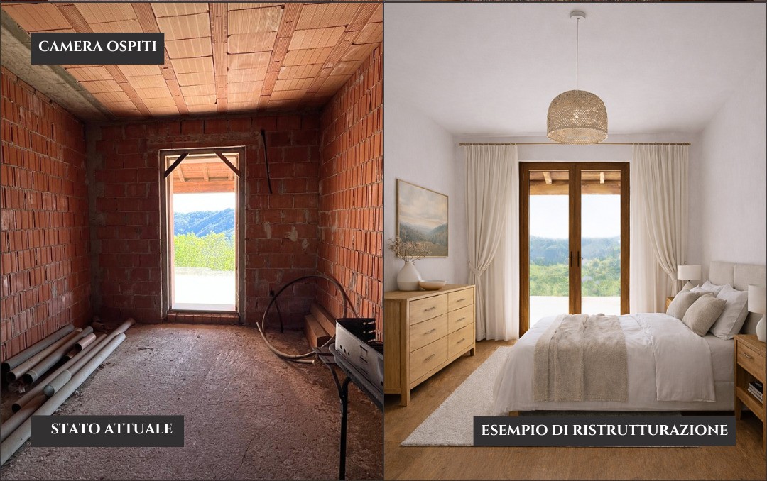 Panoramic Villa in Monferrato with Over 2 Hectares of Private Land – Rare Opportunity to Complete and Customize