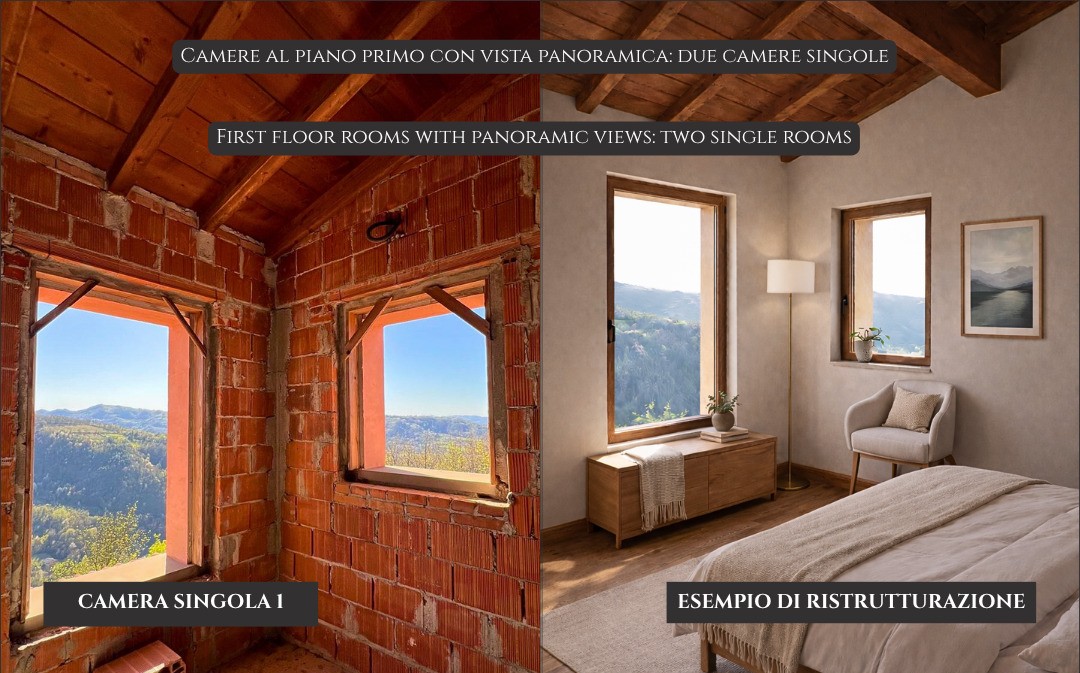 Panoramic Villa in Monferrato with Over 2 Hectares of Private Land – Rare Opportunity to Complete and Customize