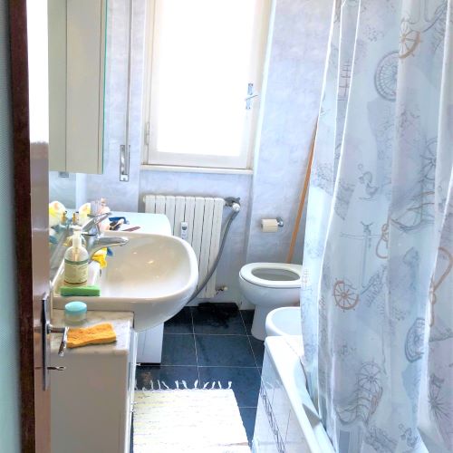 Apartment near the sea with terrace for sale in Rapallo in the Liguria region, Italy