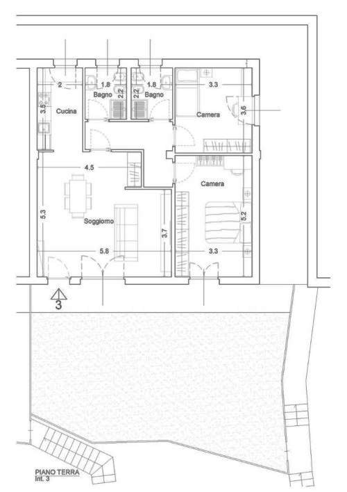 Apartment of 143 sqm with seaview with garden and terrace for sale in Chiavari in the Liguria region, Italy
