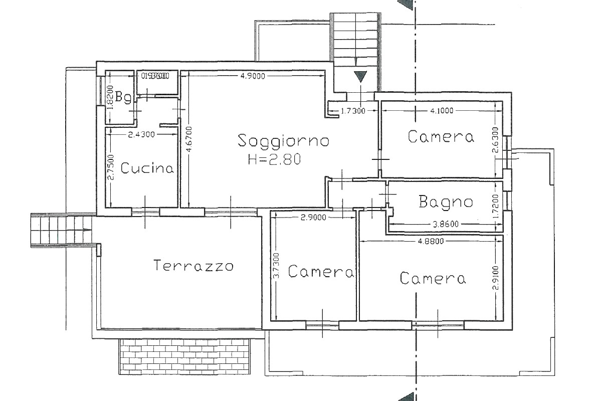 Apartment  with seaview with garden and terrace for sale in Rapallo in the Liguria region, Italy