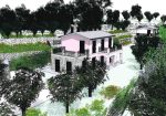 Villa  with seaview with pool and garden for sale in Chiavari in the Liguria region, Italy.