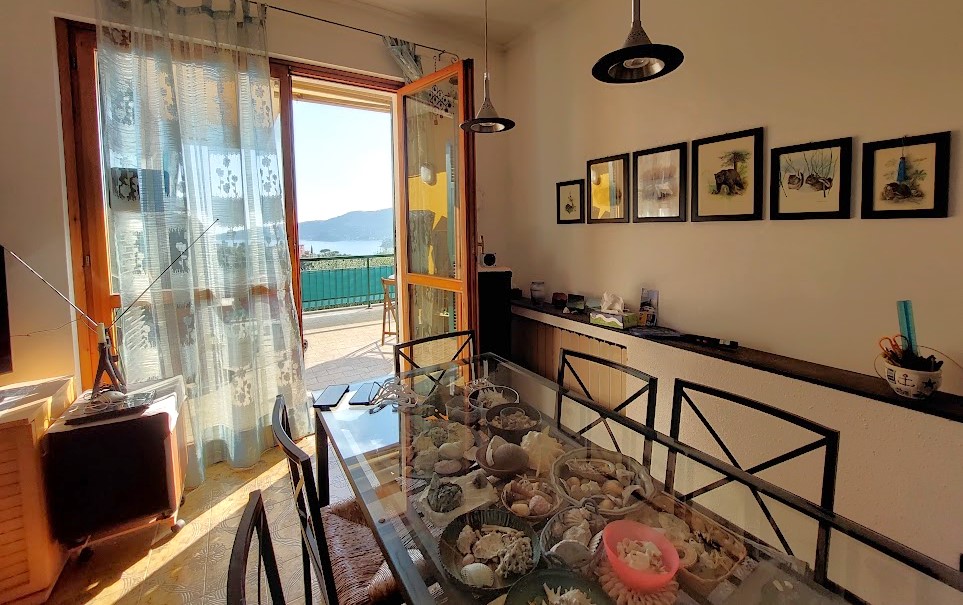 Apartment  with seaview with garden and terrace for sale in Rapallo in the Liguria region, Italy