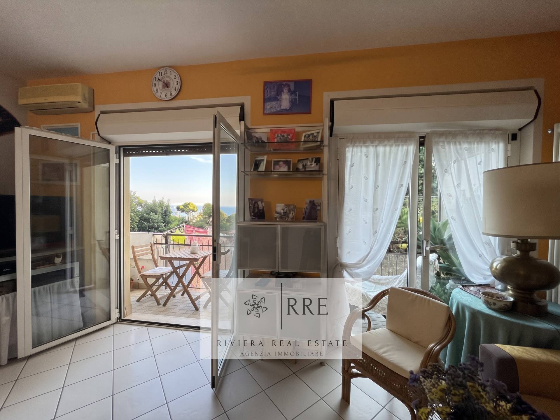 Charming two-room flat with seand an exclusive 50m² sun terrace ina views  Cervo, Liguria, Italy