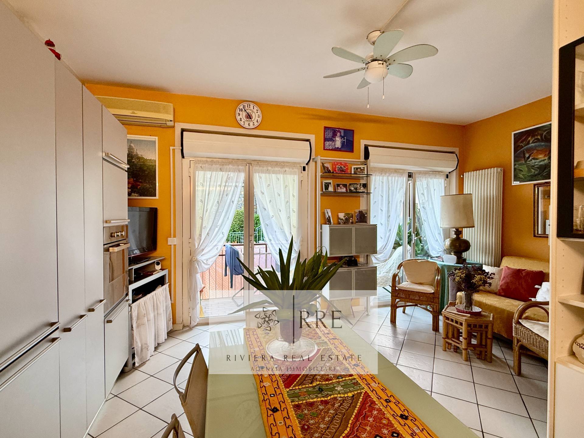 Charming two-room flat with seand an exclusive 50m² sun terrace ina views  Cervo, Liguria, Italy